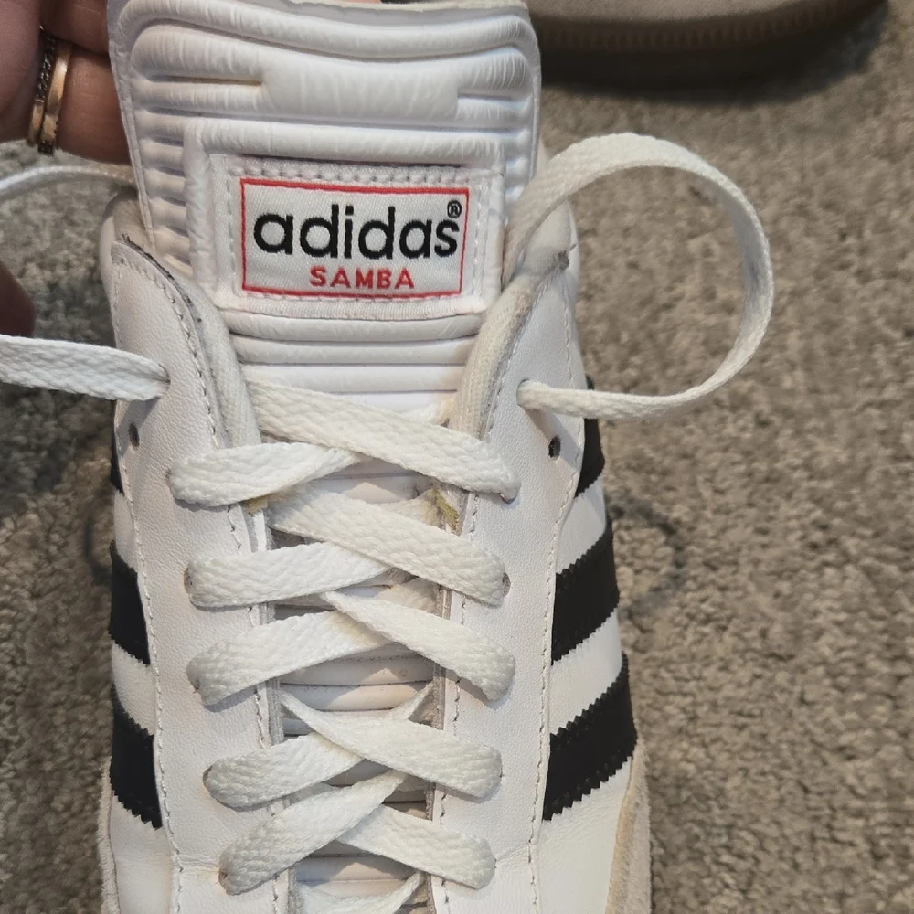 Adidas Samba White and Black Trainers Size 8 - Picture 13 of 16